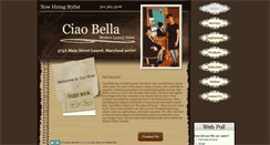 Desktop Screenshot of ciaobellamd.com